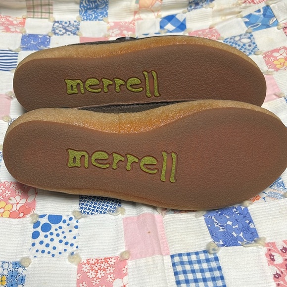 Merrell Paris Shoe J70280 Saddle Brown Mary Jane Comfort Leather Button  7-1/2 - Picture 4 of 10